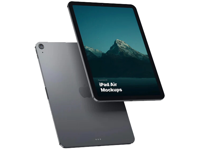 Sitio web en tablet